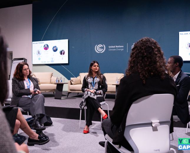 Participants sitting in circle