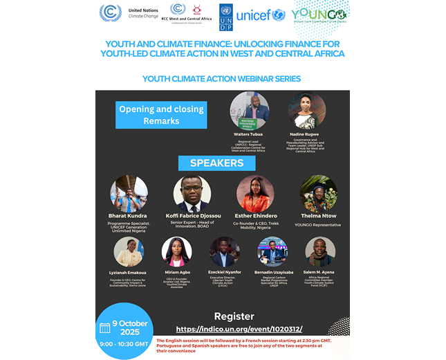 Flyer Youth Climate Webinar RCC WACA English session