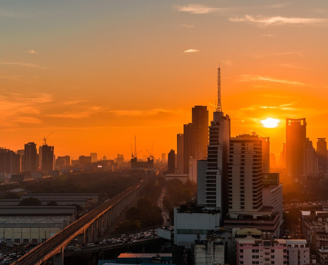 Sunset on Bangkok