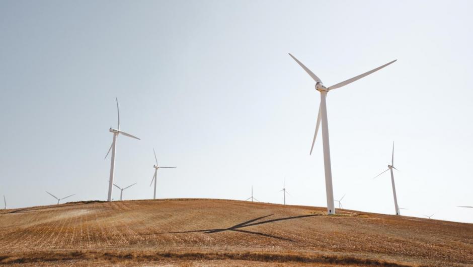 Wind turbines in Cadiz, Spain