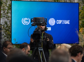 UNFCCC and COP28 press meeting. 