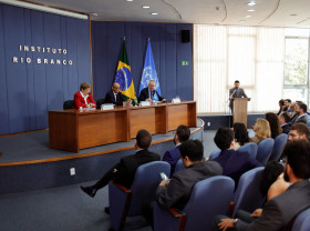 Simon Stiell delivers a major speech in Brazil.