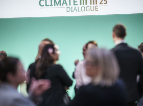 Delegates gather at the Petersberg Dialogue. 
