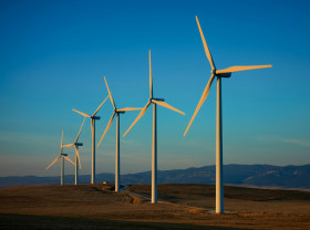 Windmills in a row