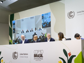 ES at the opening press conference at COP30