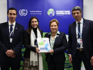 COP 26 Patricia Espinosa UN Climate Change, and COP 25 president Carolina Schmidt