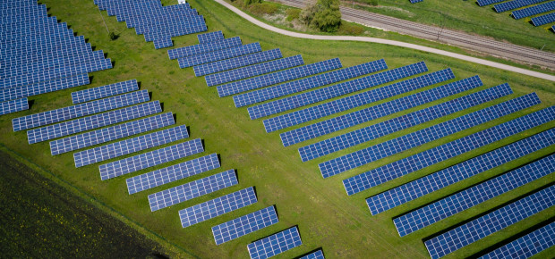 Aerial view of solar panels - Illustration, Article 6.4 mechanism Supervisory Body article