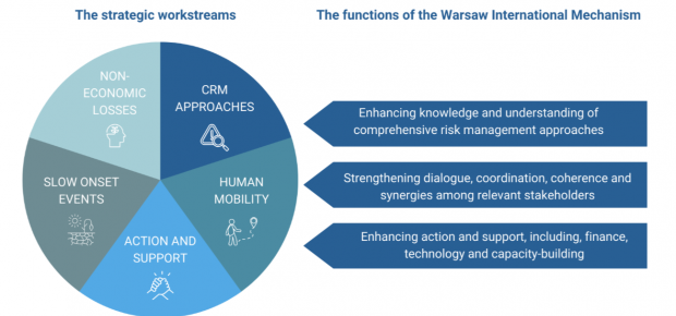 Workstreams and functions of the WIM