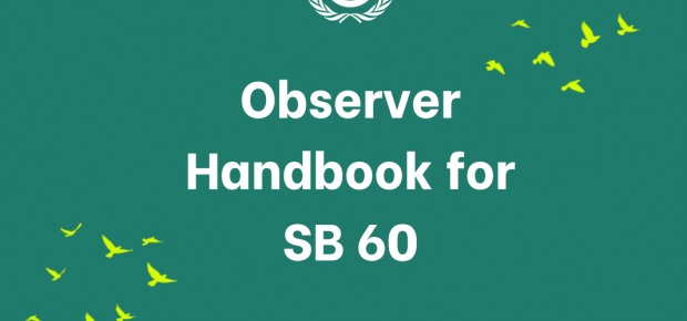 Observer Handbook for SB 60 Cover